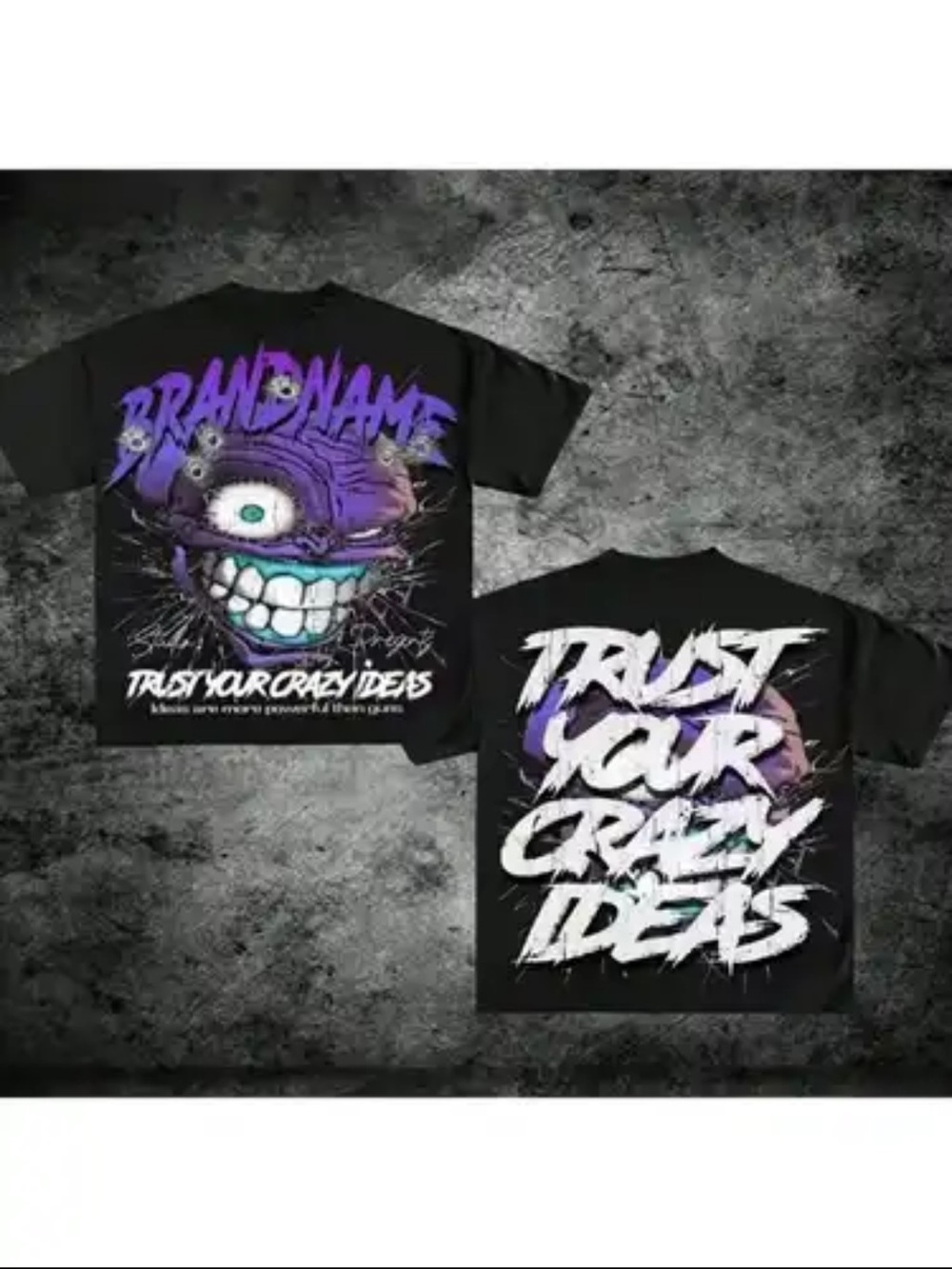 Mens Black Graphic Tee